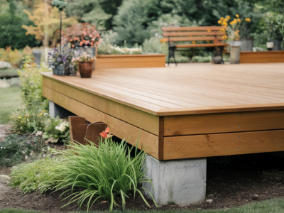 Comment poser des lames de terrasse composite trex sur une ossature bois sans fixer les vis apparentes