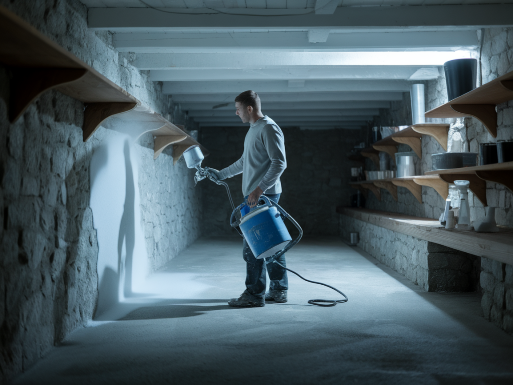 Comment choisir une peinture anti-humidité pour une cave enterrée et l'appliquer pour éviter condensation et salpêtre